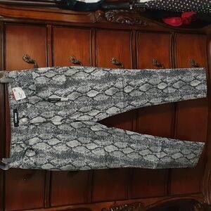 Express Snake Print Hi Rise Ankle Begging sz 12R